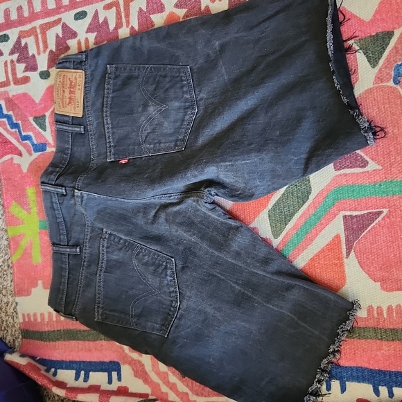 Levis upcycle jean shorts 40/30 - Picture 6 of 8